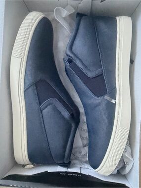 Baldi London Men's Slip-On Casual Sneakers in Navy
